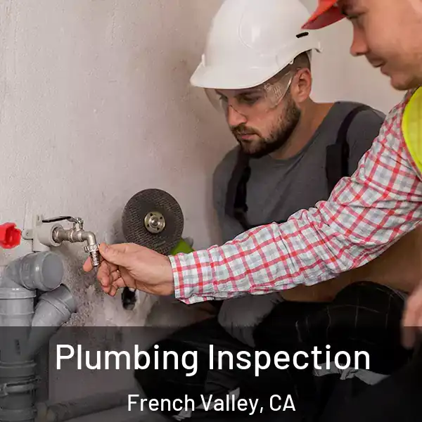  Plumbing Inspection French Valley, CA